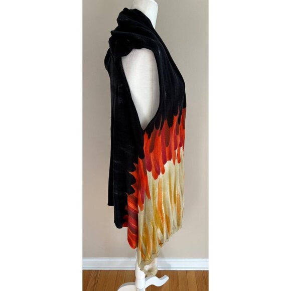 Dor Dor Couture Boho Open Front Cardigan Wrap Vest Size Medium - Picture 4 of 12